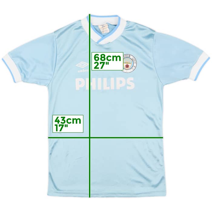 1985-87 Manchester City Home Shirt - 8/10 - (S)