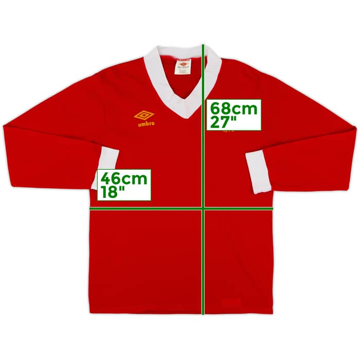 1976-79 Liverpool Home L/S Shirt - 8/10 - (M)