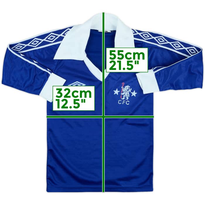 1977-81 Chelsea Home L/S Shirt - 9/10 - (S.Boys)
