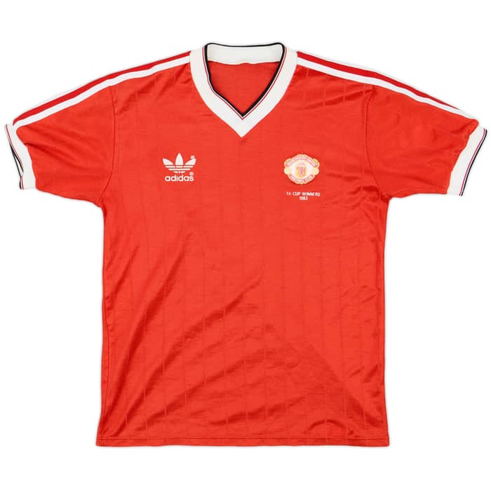1982-84 Manchester United 'FA Cup Winners' Home Shirt - 8/10 - (M)