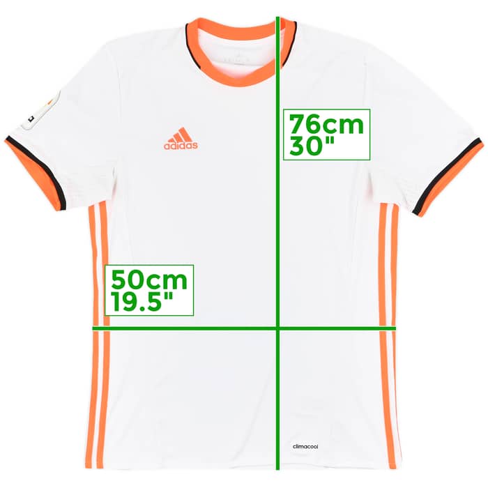 2016-17 Valencia Home Shirt - 8/10 - (M)