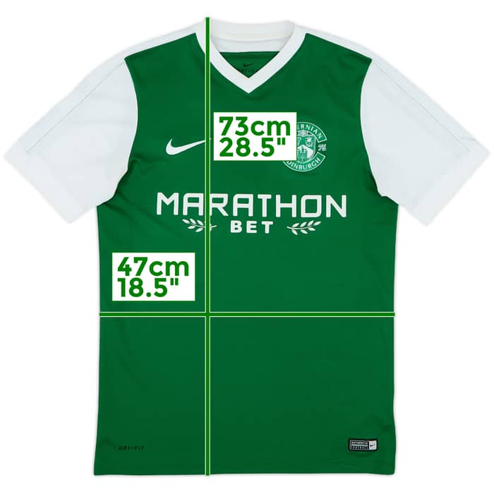 2016-17 Hibernian Home Shirt - 7/10 - (M)