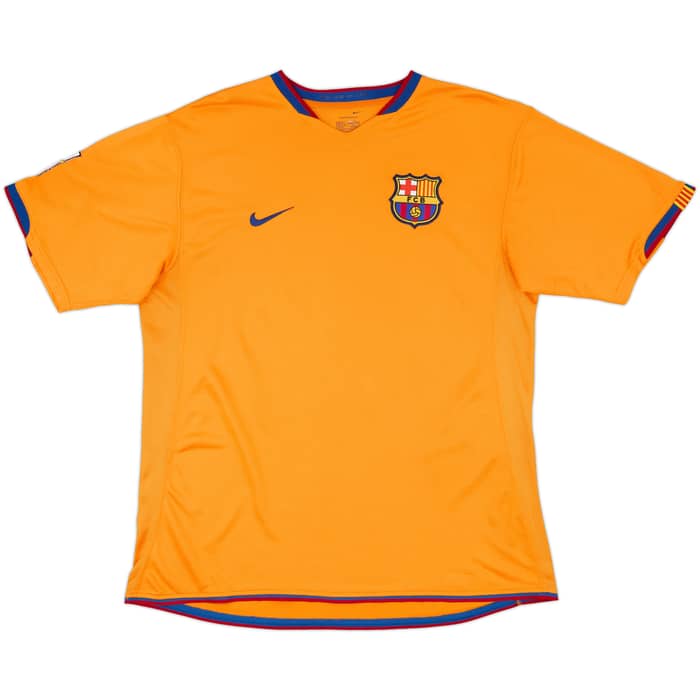 2006-08 Barcelona Away Shirt Ronaldinho #10 - 8/10 - (L)