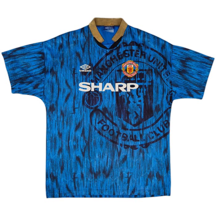 1992-93 Manchester United Away Shirt - 5/10 - (XL)
