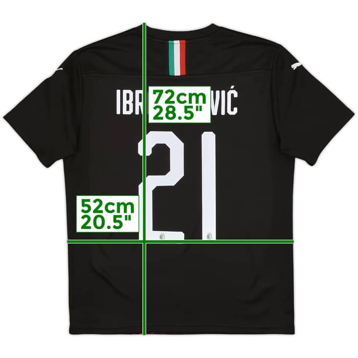 2019-20 AC Milan Third Shirt Ibrahimovic #21 - 7/10 - (M)