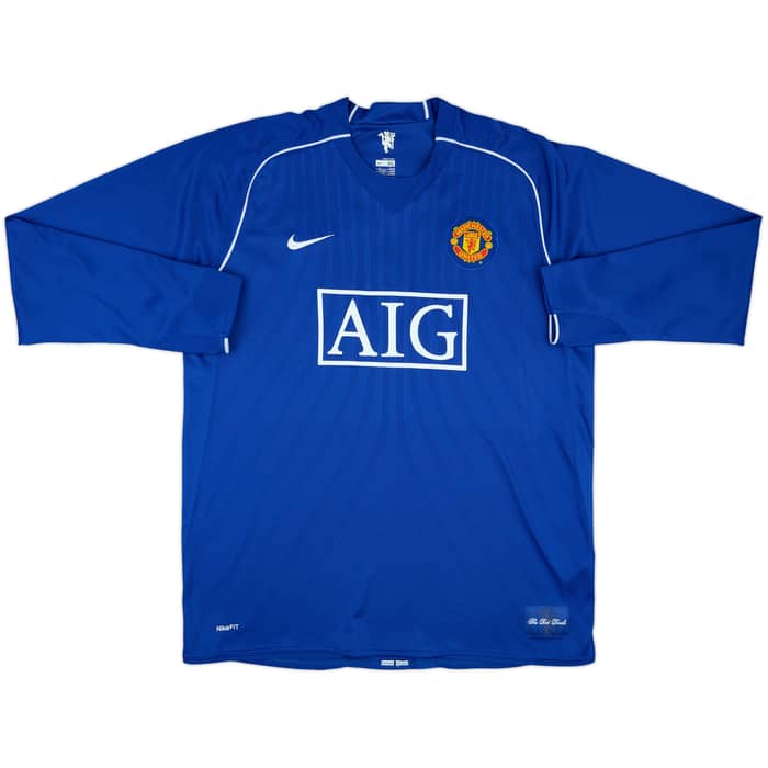 2007-08 Manchester United GK Shirt Van Der Sar #1 - 9/10 - (XL)