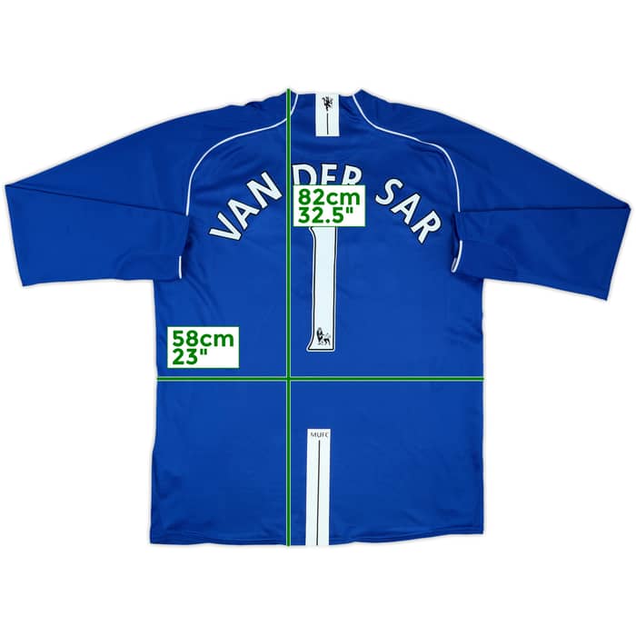 2007-08 Manchester United GK Shirt Van Der Sar #1 - 9/10 - (XL)