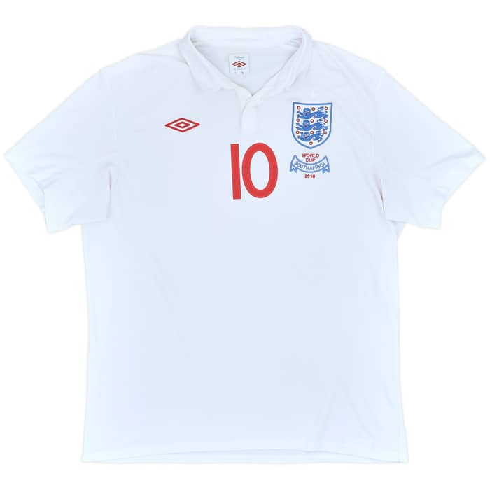 2009-10 England Home Shirt Rooney #10 - 7/10 - (XXL)