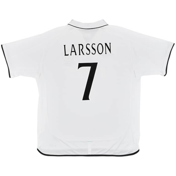2001-02 Celtic Away Shirt Larsson #7 - 8/10 - (3XL)