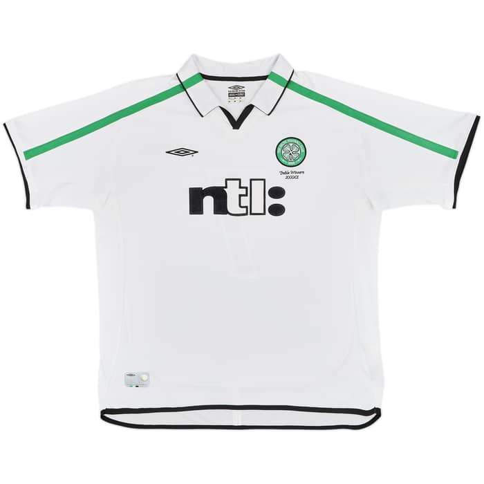 2001-02 Celtic Away Shirt Larsson #7 - 8/10 - (3XL)