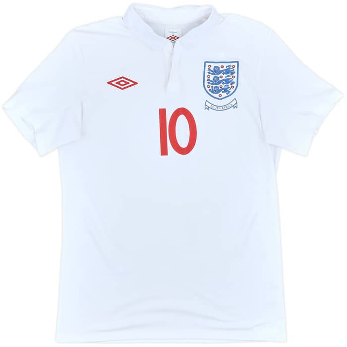 2009-10 England Home Shirt Rooney #10 - 7/10 - (M)