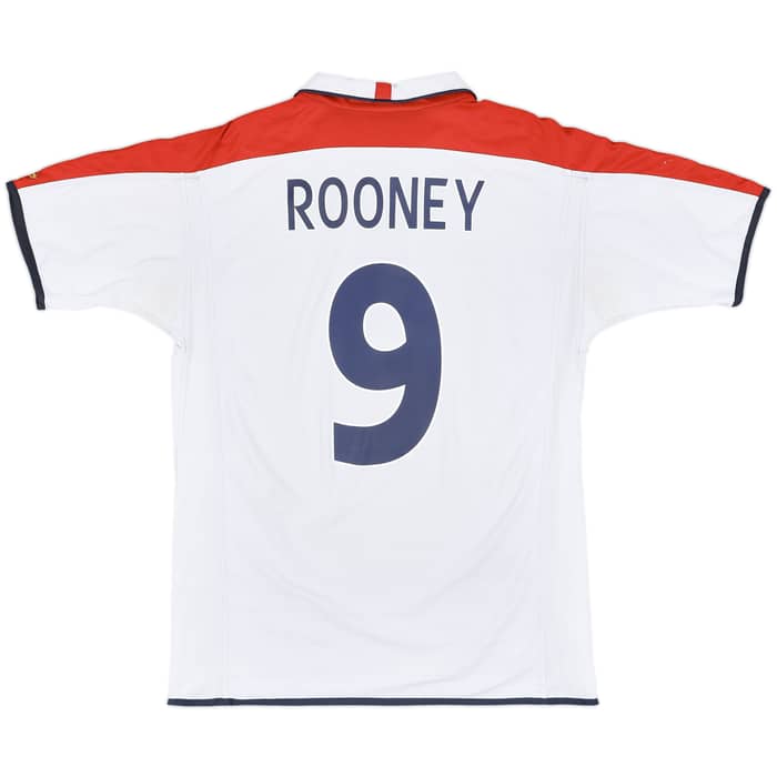 2003-05 England Home Shirt Rooney #9 - 6/10 - (L)