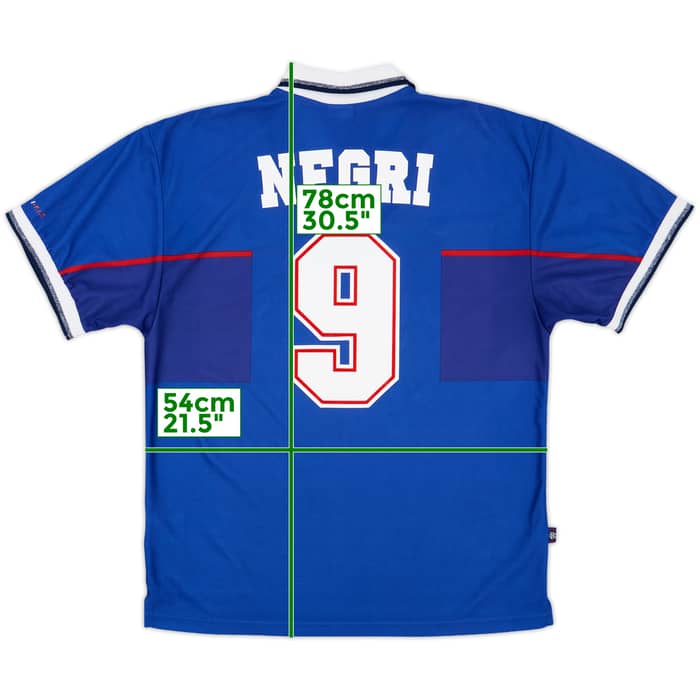 1997-99 Rangers Home Shirt Negri #9 - 6/10 - (L)