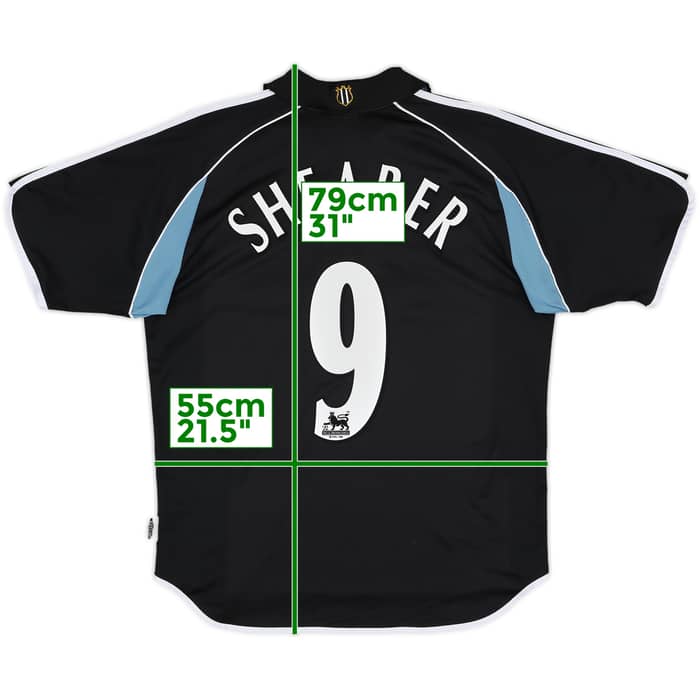 2000-01 Newcastle Away Shirt Shearer #9 - 9/10 - (M)