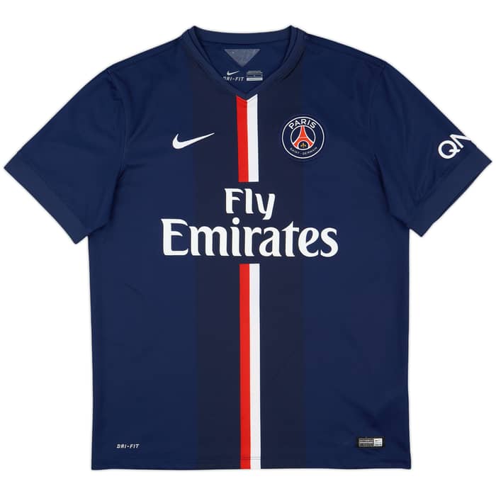 2014-15 Paris Saint-Germain Home Shirt T.Silva #2 - 8/10 - (L)