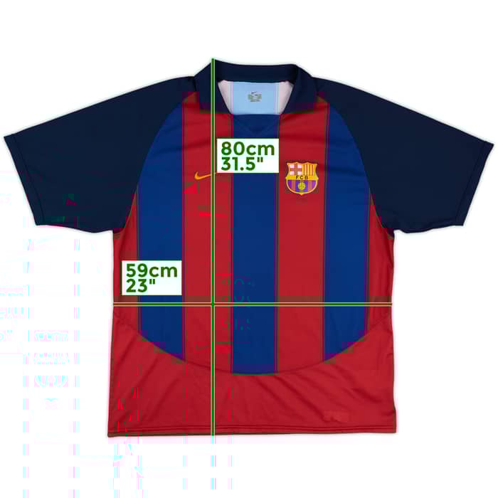 2003-04 Barcelona Basic Home Shirt - 7/10 - (XL)