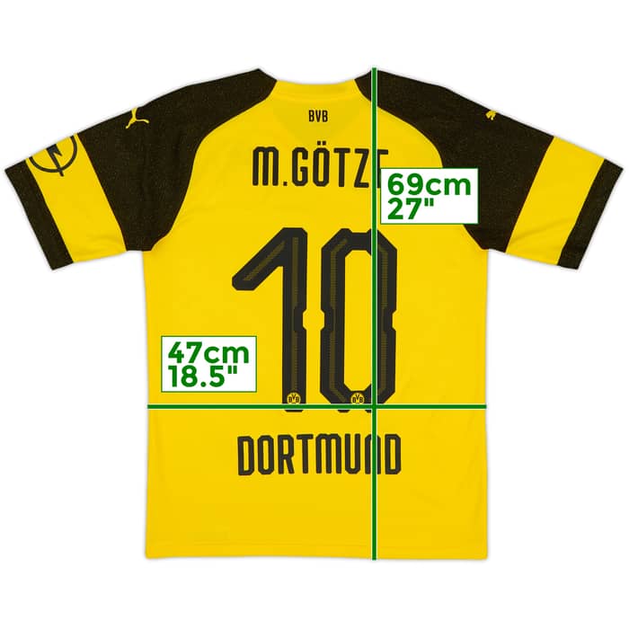 2018-19 Borussia Dortmund Home Shirt M.Gotze #10 - 8/10 - (S)
