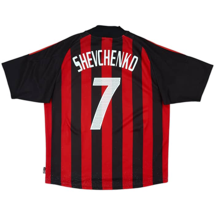 2002-03 AC Milan Home Shirt Shevchenko #7 - 6/10 - (XL)