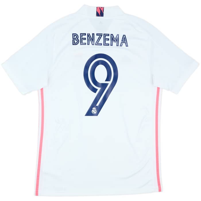 2020-21 Real Madrid Home Shirt Benzema #9 - 9/10 - (M)
