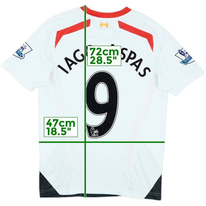 2013-14 Liverpool Away Shirt Iago Aspas #9 - 9/10 - (S)