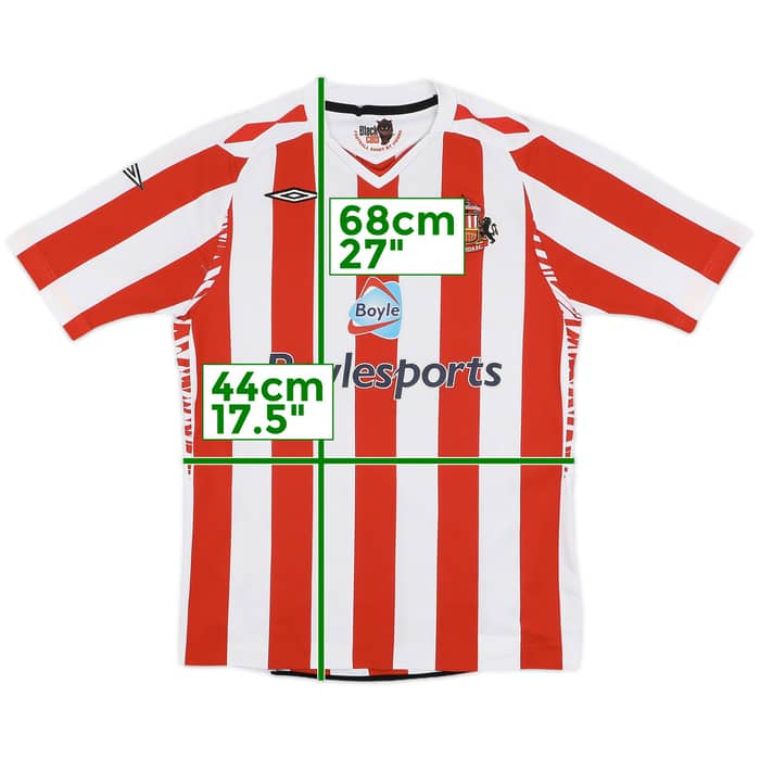 2007-08 Sunderland Home Shirt - 5/10 - (L.Boys)