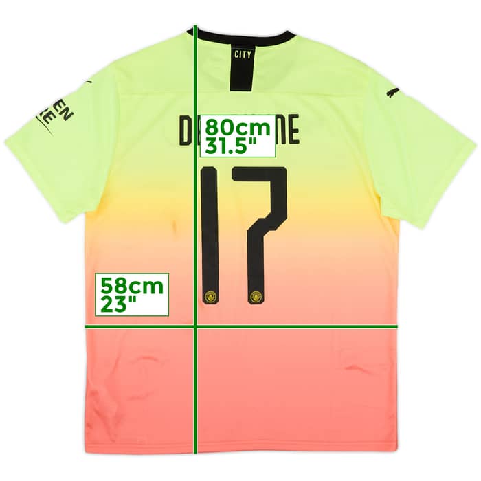 2019-20 Manchester City Third Shirt De Bruyne #17 - 9/10 - (XL)