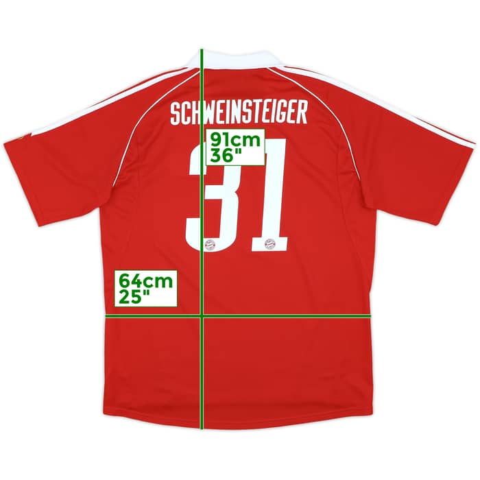 2006-07 Bayern Munich Player Issue Home Shirt Schweinsteiger #31 - 10/10 - (XL)