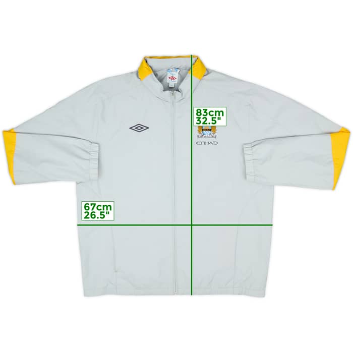 2010-11 Manchester City Umbro Hooded Rain Jacket - 8/10 - (XXL)