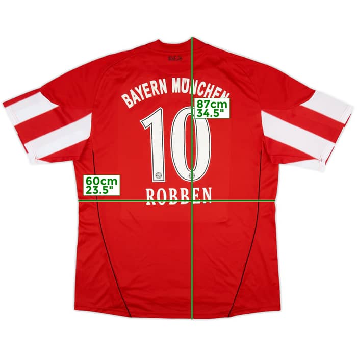 2010-11 Bayern Munich Home Shirt Robben #10 - 7/10 - (XXL)