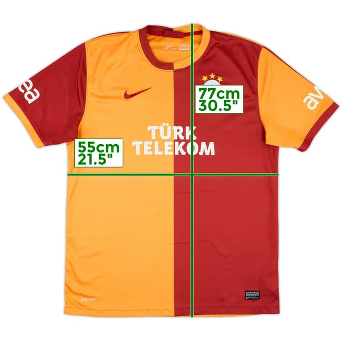 2013-14 Galatasaray Home Shirt - 7/10 - (L)