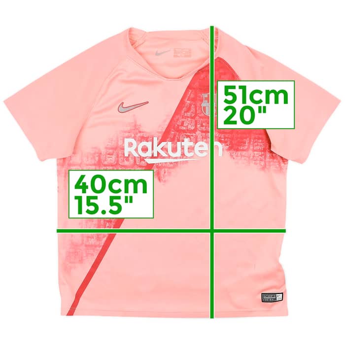 2018-19 Barcelona Third Shirt - 4/10 - (7-8 Years)