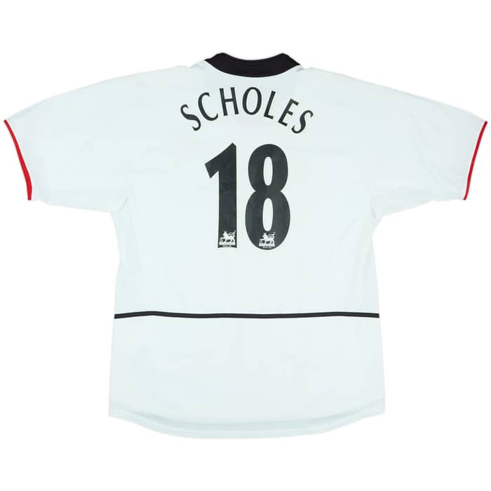 2002-03 Manchester United Away Shirt Scholes #18 - 5/10 - (L)