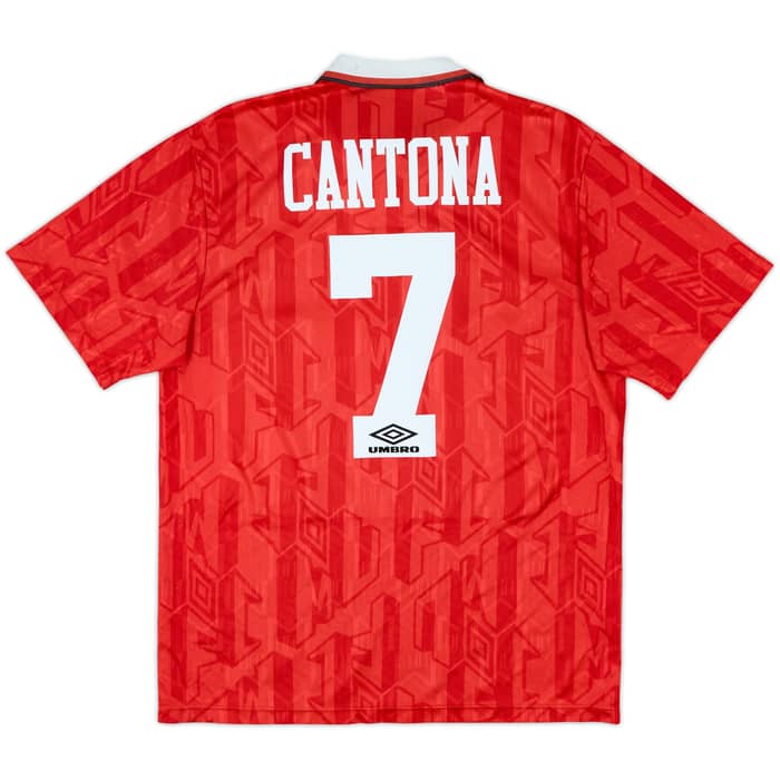1992-94 Manchester United Home Shirt Cantona #7 - 7/10 - (L)