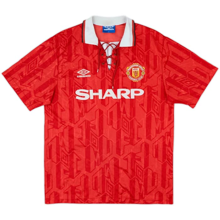 1992-94 Manchester United Home Shirt Cantona #7 - 7/10 - (L)