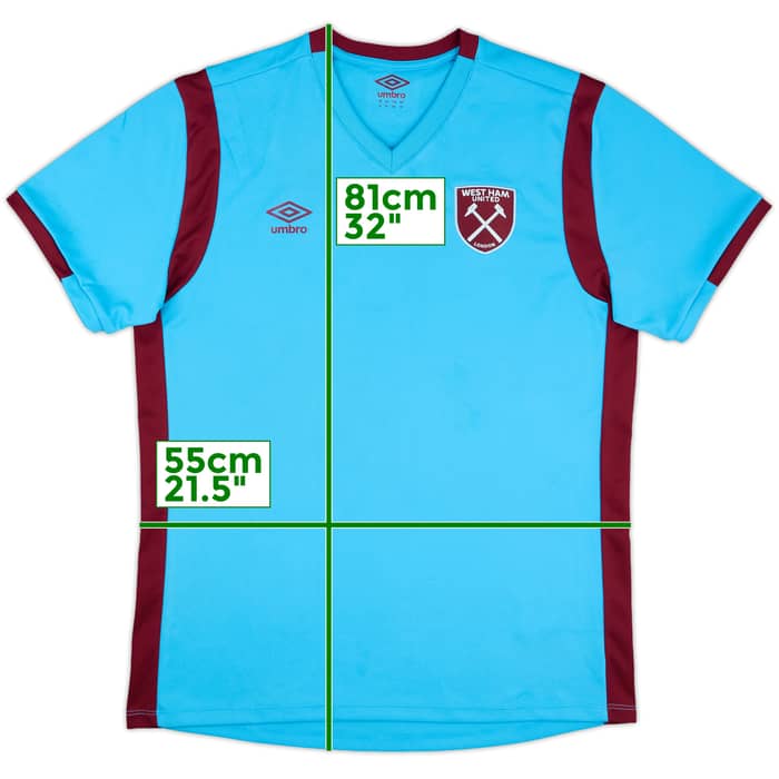 2018-19 West Ham Umbro Training Shirt - 8/10 - (XL)