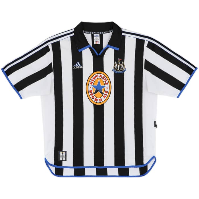 1999-00 Newcastle Home Shirt Shearer #9 - 8/10 - (XL)