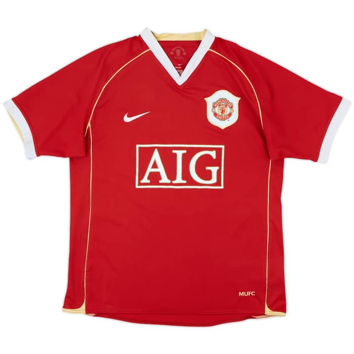 2006-07 Manchester United Home Shirt Scholes #18 - 6/10 - (M)