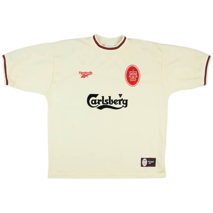 1996-97 Liverpool Away Shirt Collymore #8 - 8/10 - (XL)