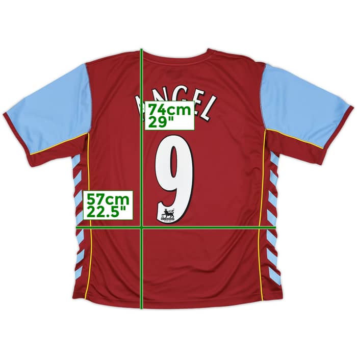 2005-06 Aston Villa Home Shirt Angel #9 - 8/10 - (XL)