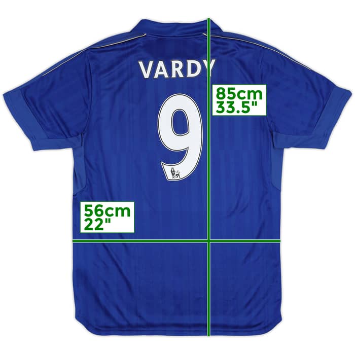 2016-17 Leicester Home Shirt Vardy #9 - 7/10 - (XL)
