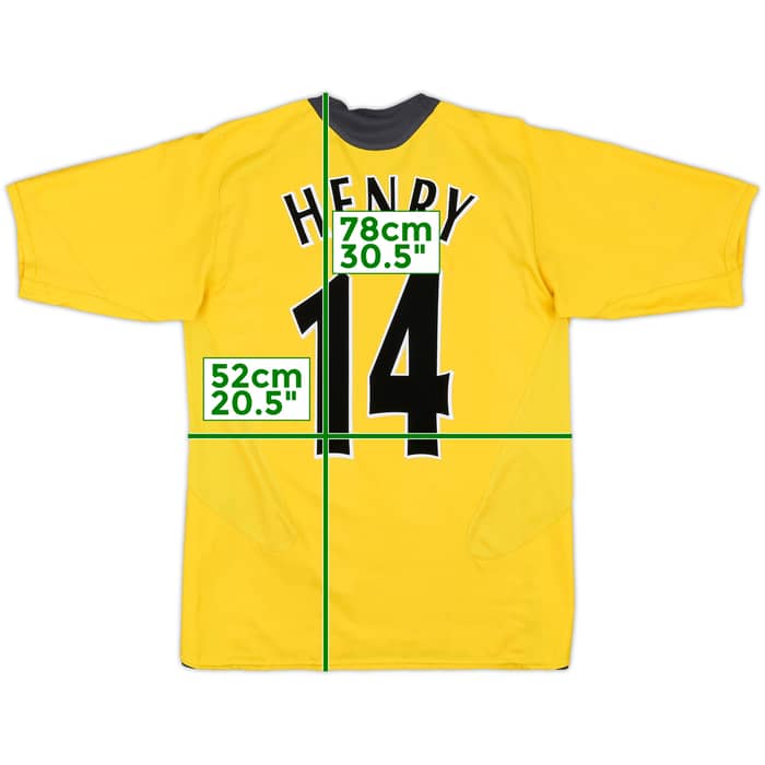 2005-06 Arsenal Away Shirt Henry #14 - 7/10 - (M)