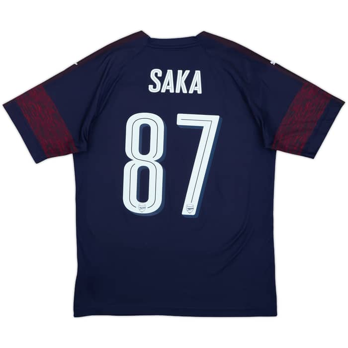 2018-19 Arsenal Away Shirt Saka #87 - 9/10 - (M)