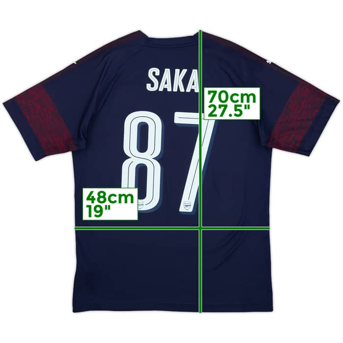 2018-19 Arsenal Away Shirt Saka #87 - 9/10 - (M)