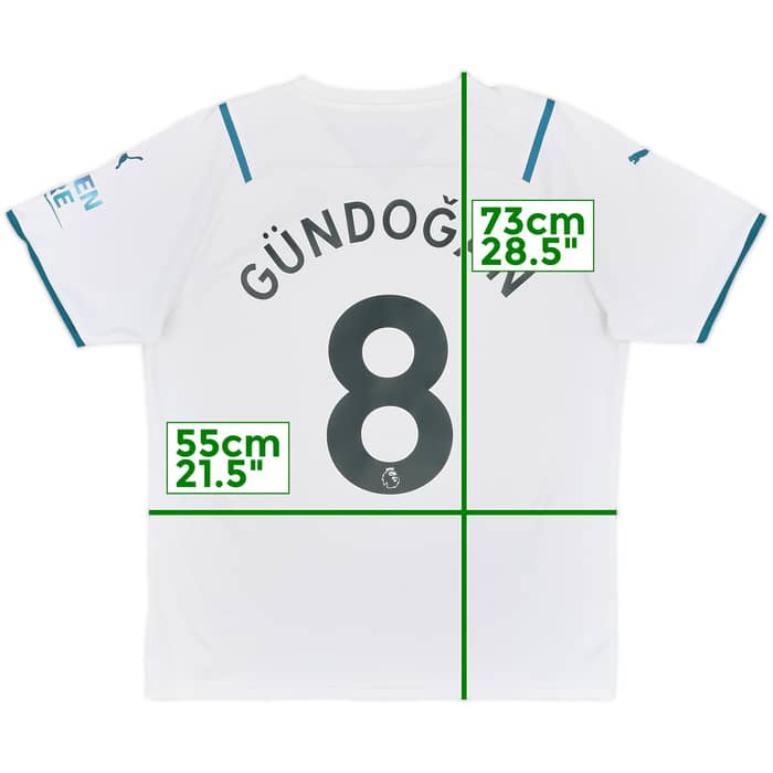2021-22 Manchester City Away Shirt Gundogan #8 - 7/10 - (L)