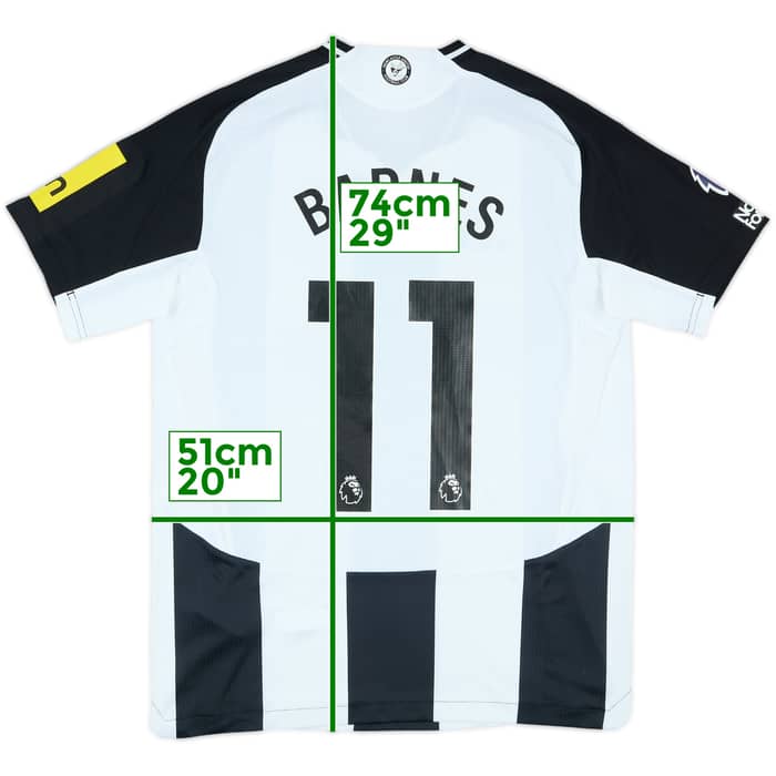 2024-25 Newcastle Match Issue Home Shirt Barnes #11