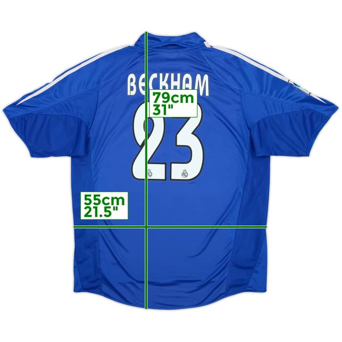 2004-05 Real Madrid Third Shirt Beckham #23 - 9/10 - (L)