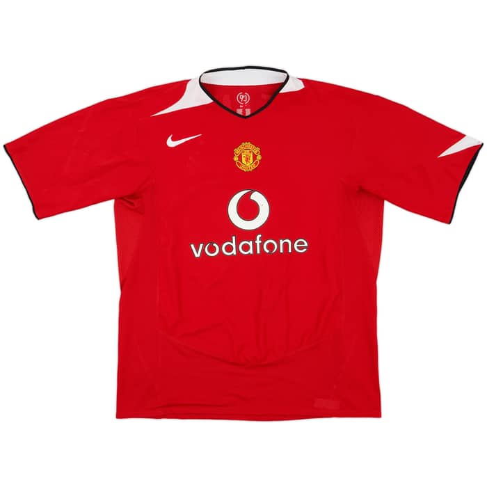 2004-06 Manchester United Home Shirt Keane #16 - 7/10 - (XL)