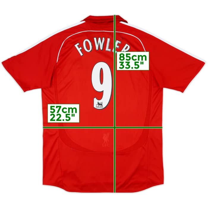 2006-08 Liverpool Home Shirt Fowler #9 - 5/10 - (L)