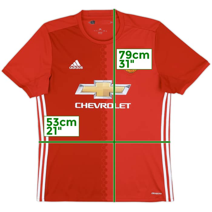 2016-17 Manchester United Home Shirt - 5/10 - (L)