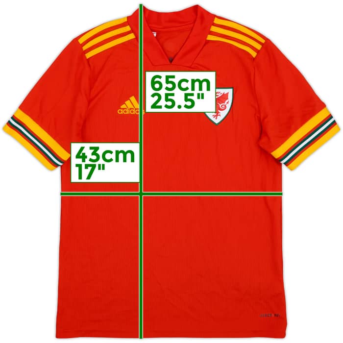 2020-21 Wales Home Shirt - 10/10 - (L.Boys)